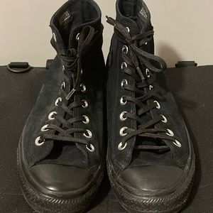 Size 8.5 Faux Suede Converse High Tops